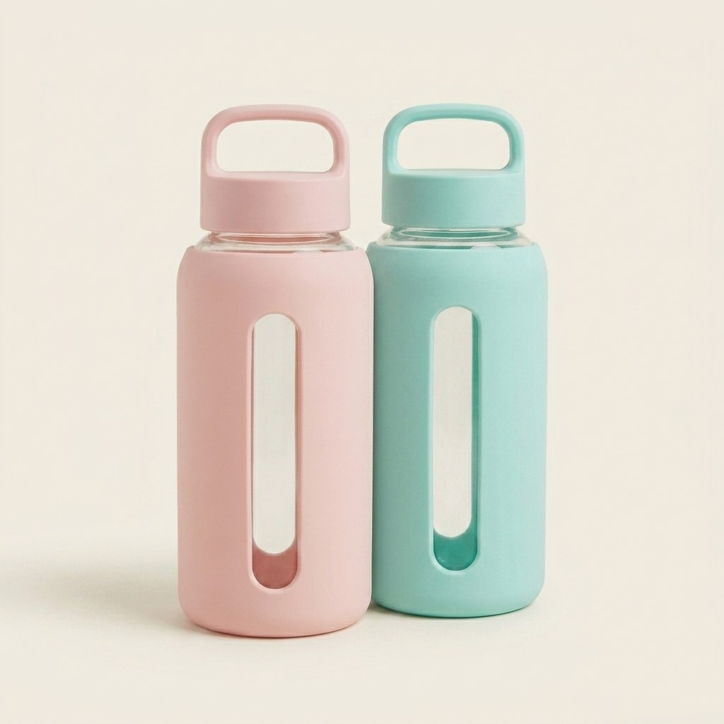 Le duo Bevu, deux gourdes 600 ml de coloris différents