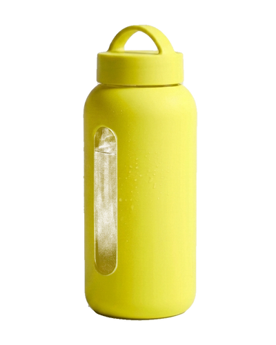 Gourde Bevu en verre 600 ml, manchon silicone limonade